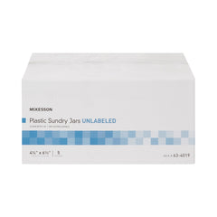 Sundry Jar McKesson 4-1/4 X 6-1/2 Inch Plastic Clear, Packaging Type- Case