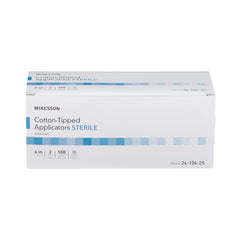 Swabstick McKesson Cotton Tip Wood Shaft 6 Inch Sterile 2 per Pack, Packaging Type- Case