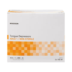 Tongue Depressor McKesson 6 Inch Length Wood Senior, Packaging Type- Box