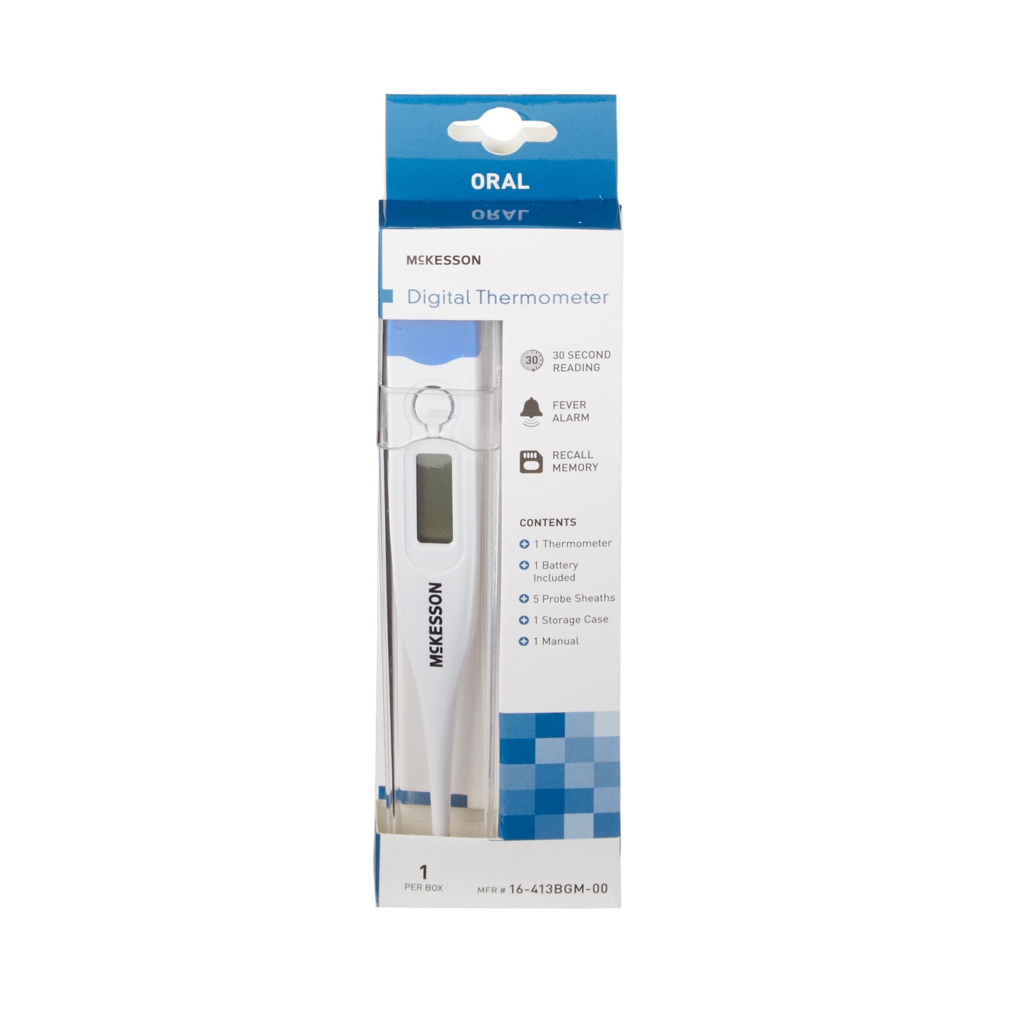 Digital Stick Thermometer McKesson Oral Probe Handheld,Packaging Type- Each