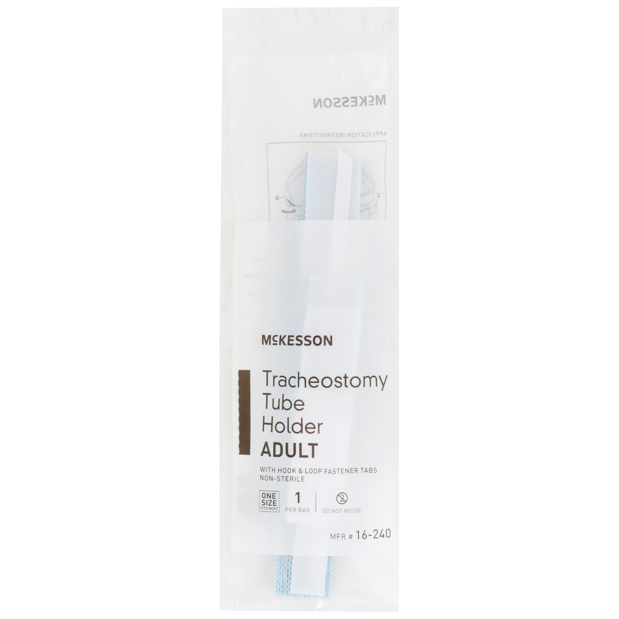 Tracheostomy Tube Holder McKesson One Size Fits Most Adult, Packaging Type- Box of 10