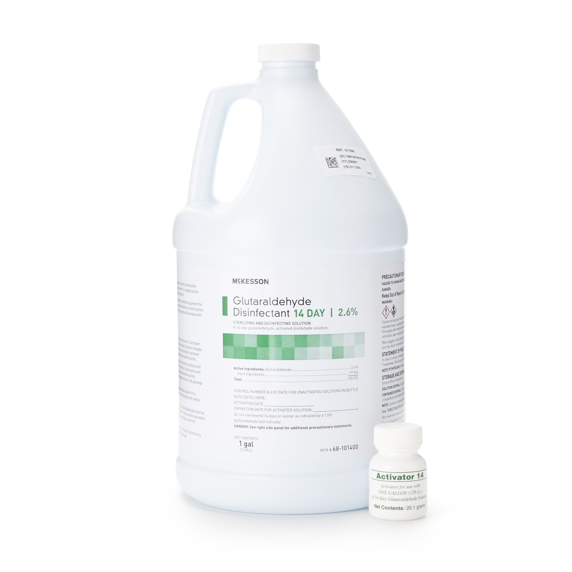Glutaraldehyde High-Level Disinfectant McKesson 14 Day Activation Required Liquid 1 gal. Jug Reusable, Packaging Type- Case