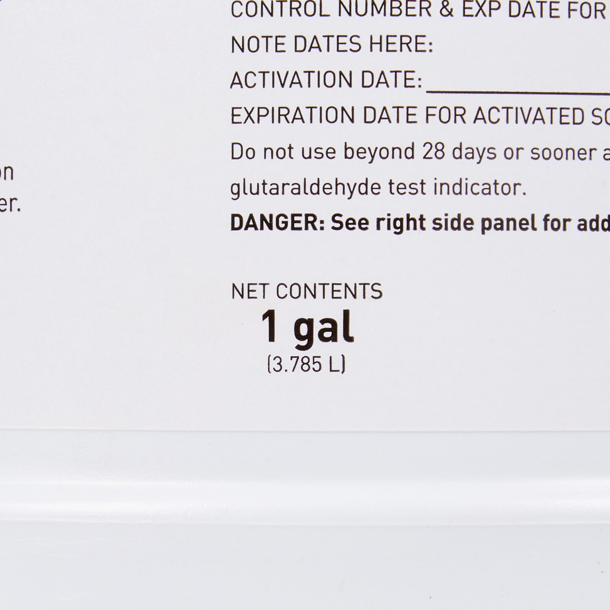 Glutaraldehyde High-Level Disinfectant McKesson 28 Day Activation Required Liquid 1 gal. Jug Reusable, Packaging Type- Case