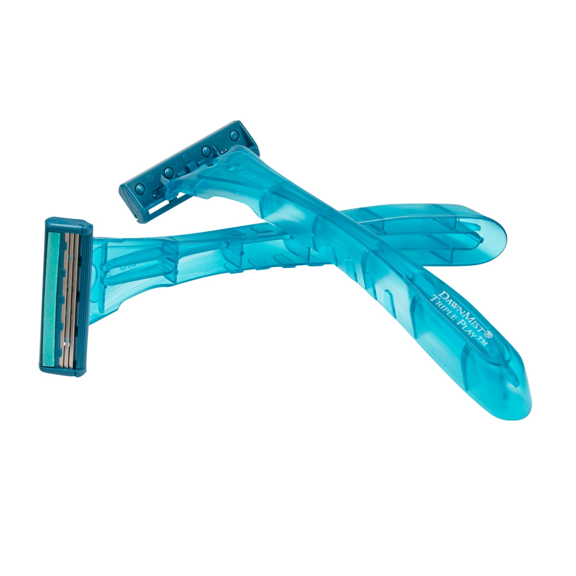 Personal Razor with Lubricating Strip DawnMist Triple Play Single Edge Triple Blade NonSterile Disposable,Packaging Type- Box