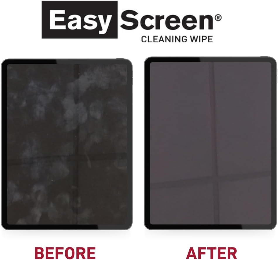 Easy Screen Surface Cleaner Premoistened Alcohol Based Manual Pull Wipe 50 Count Individual Packet Alcohol Scent NonSterile, Packaging Type- Case