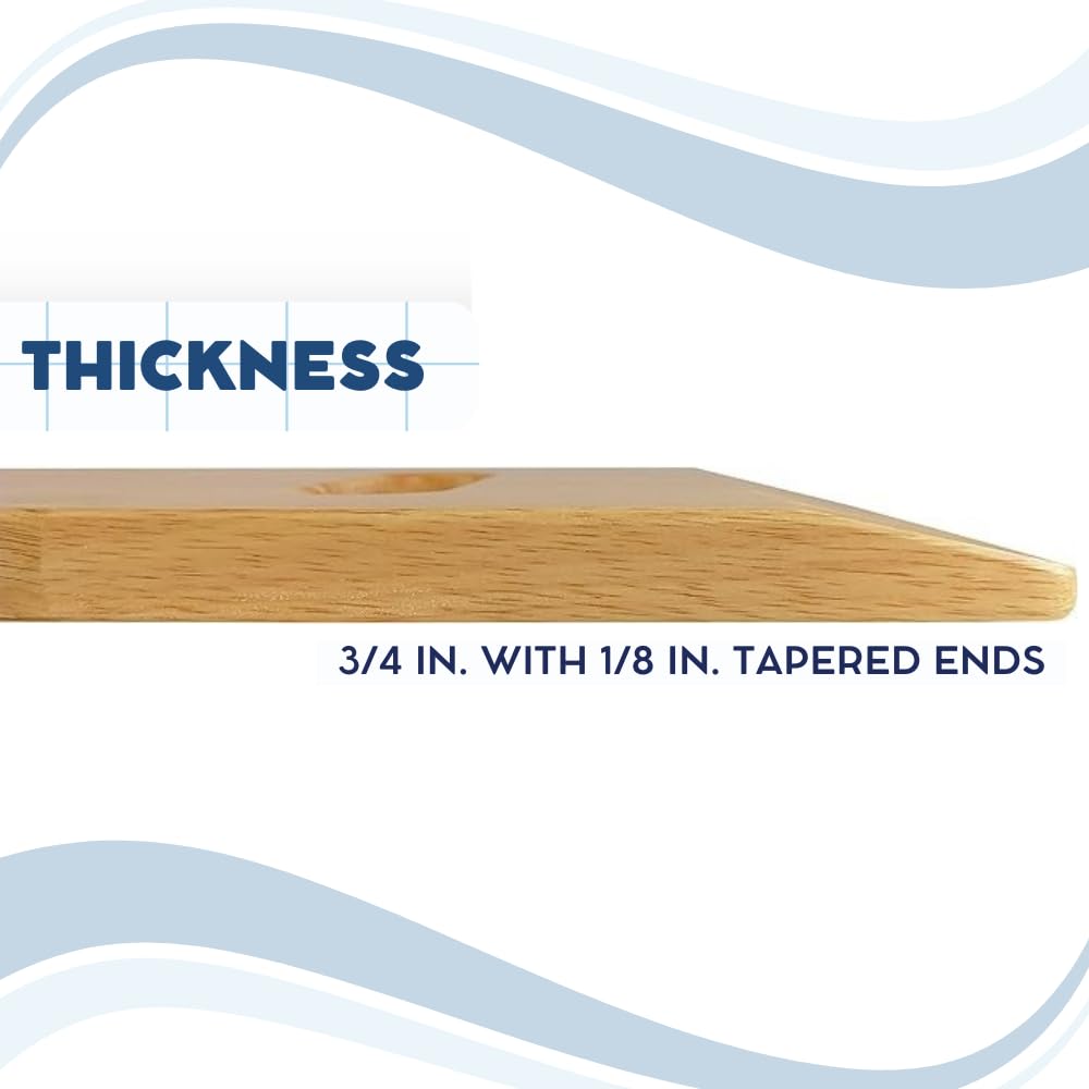 Slide On Over Transfer Board Two Cutout, Wheelchair/Commode Transfer Board Wheelchair Slide Board, 8  X 24