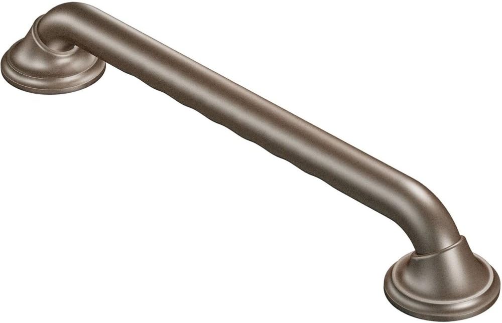 Moen Ultima Grab Bar  24  Brushed Nickel  W/curl Grip