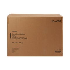 Glove Box Holder McKesson Horizontal or Vertical Mounted 3-Box Capacity Clear 3-1/8 X 10-1/4 X 15-1/4 Inch Plastic, Packaging Type- Case