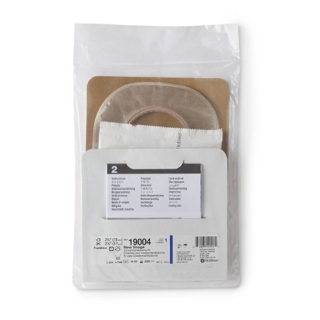 Ileostomy / Colostomy Pouch New Image Two-Piece System 12 Inch Length Flat, Trim To Fit 2-1/4 Inch Stoma Drainable,Packaging Type- Box