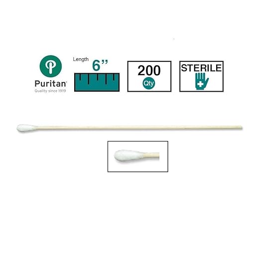 Puritan Specimen Collection Swab 6 Inch Length Sterile,Packaging Type- Case