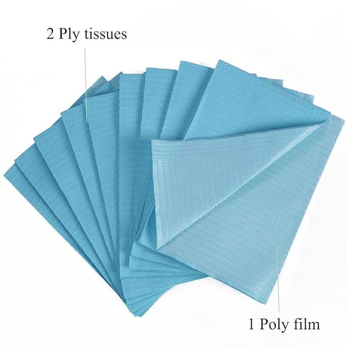 Bib Tidi Slipover Disposable Poly / Tissue, Packaging Type- Case