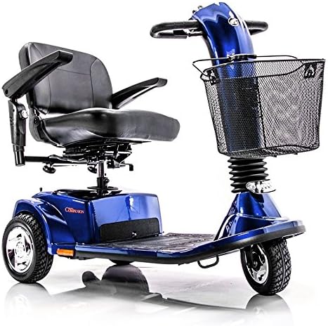 Companiontm Ii 3-wheel Elec Scooter Arctic Full-size, Color- Blue and Red