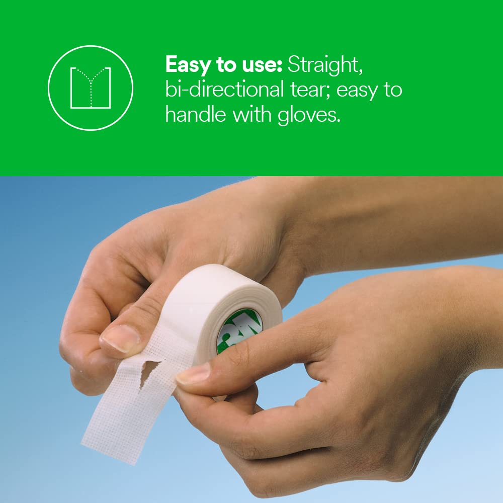 Medical Tape 3M Transpore White White 1 Inch X 10 Yard Plastic NonSterile