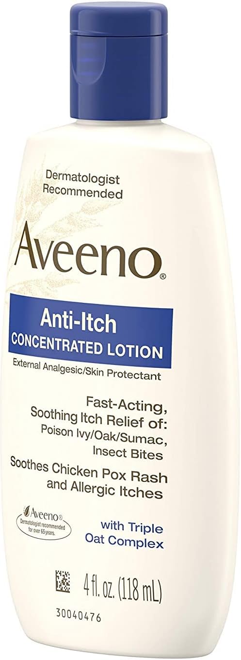 Itch Relief Aveeno Anti-Itch 3% Strength Lotion 4 oz. Bottle,Packaging Type- Each