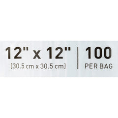 Reclosable Bag McKesson 12 X 12 Inch Polyethylene Clear Zipper Closure, Packaging Type- Case
