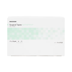 Waterproof Medical Tape McKesson White 2 Inch X 10 Yard Adhesive NonSterile,  Packaging Type- Case
