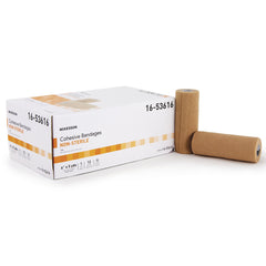 Cohesive Bandage McKesson 6 Inch X 5 Yard Self-Adherent Closure Tan NonSterile Standard Compression, Packaging Type- Case