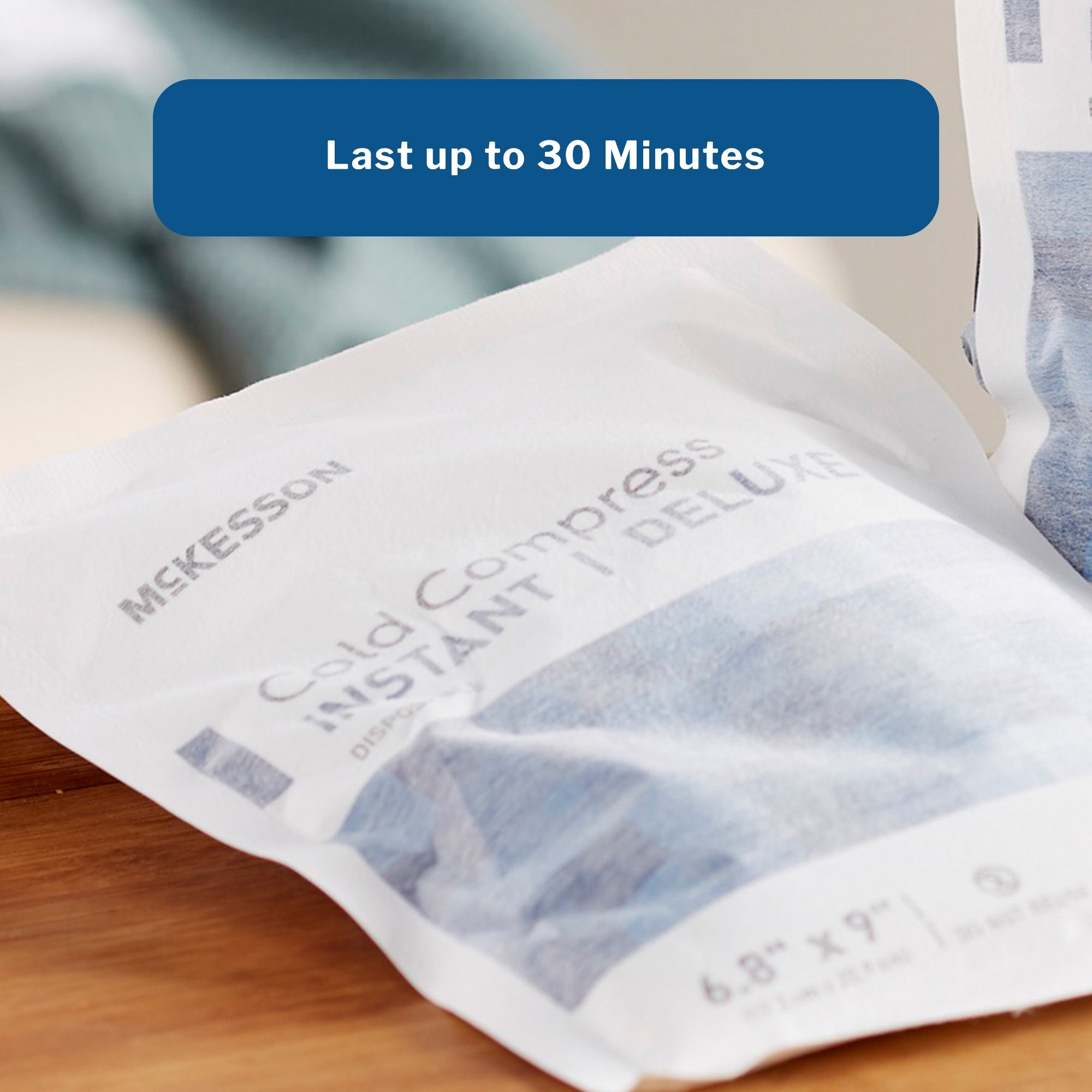 Instant Cold Pack McKesson Deluxe General Purpose Large 6-4/5 X 9 Inch Fabric / Calcium Ammonium Nitrate / Water Disposable, Packaging Type- Each
