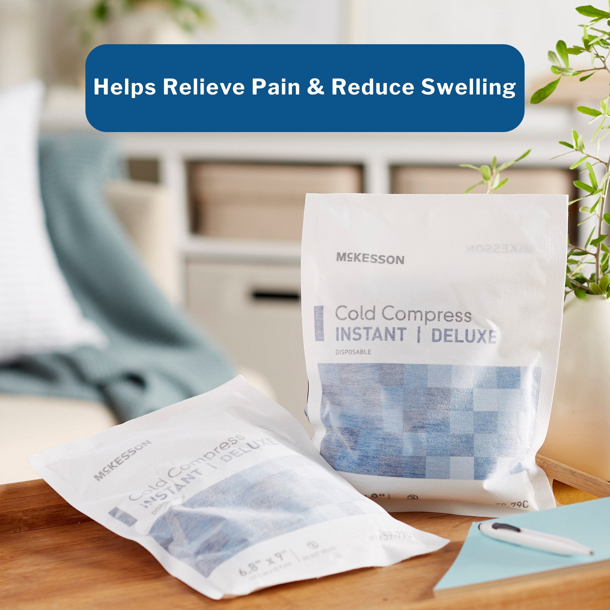 Instant Cold Pack McKesson Deluxe General Purpose Large 6-4/5 X 9 Inch Fabric / Calcium Ammonium Nitrate / Water Disposable, Packaging Type- Case