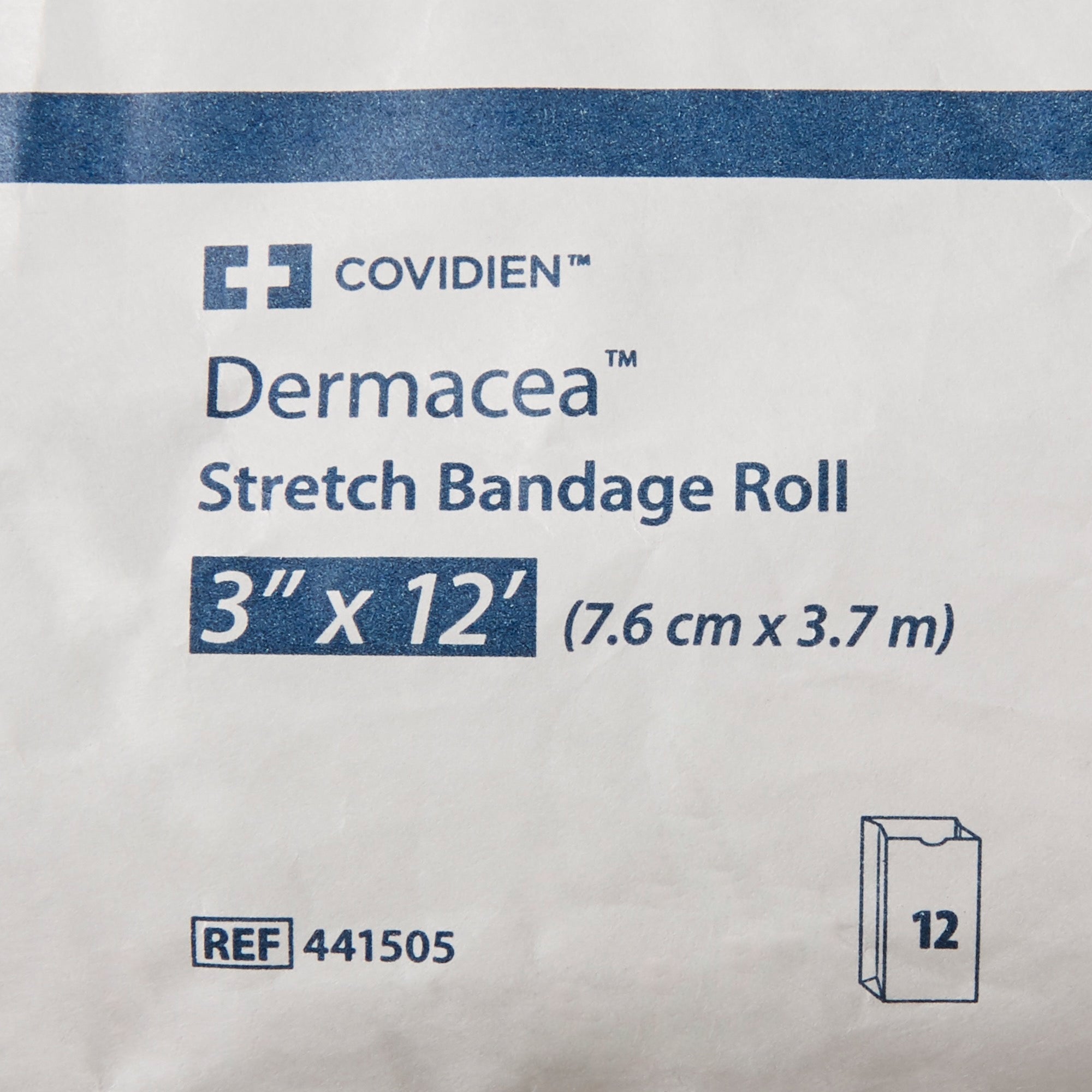Conforming Bandage Dermacea 3 Inch X 4 Yard 1-Ply Sterile 1 per Pack, Packaging Type- Case