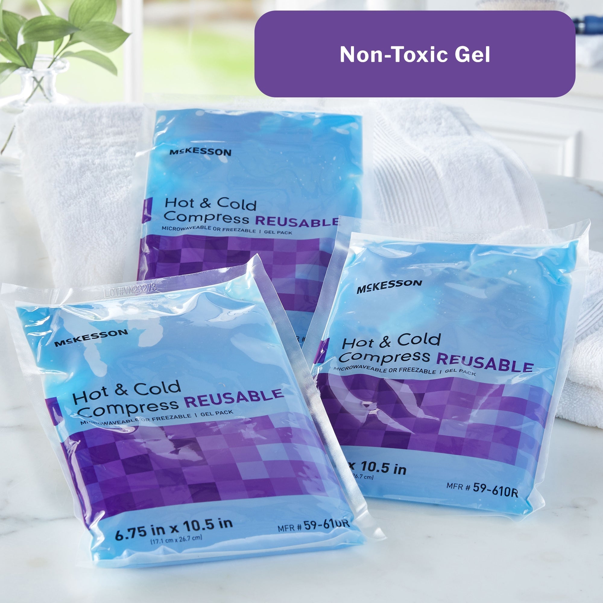 Hot / Cold Pack McKesson General Purpose Large 6-3/4 X 10-1/2 Inch Gel Reusable, Packaging Type- Case