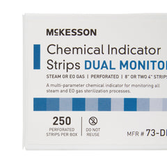 McKesson Sterilization Chemical Indicator Strip | Steam and EO Gas | 8 Inch