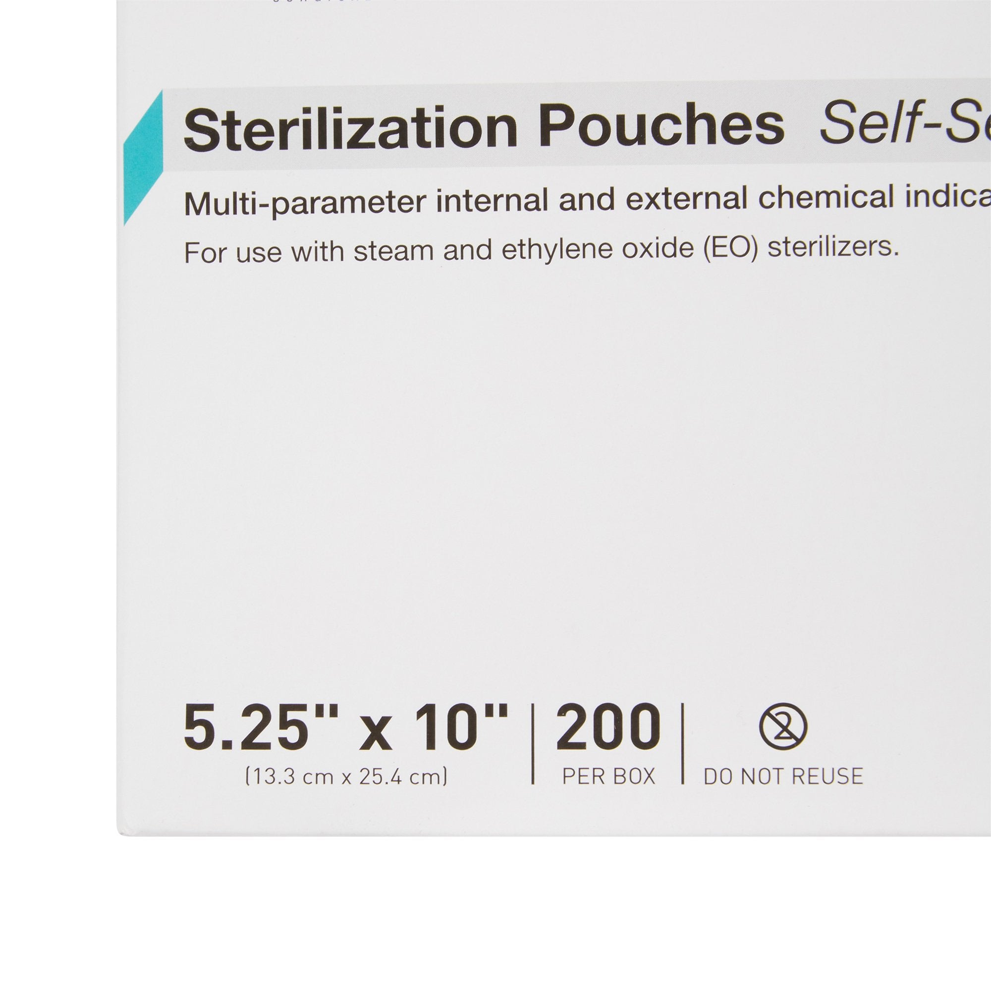Sterilization Pouch McKesson Argent Sure-Check Ethylene Oxide (EO) Gas / Steam 5-1/4 X 10 Inch Transparent / Blue Self Seal Paper / Film, Packaging Type- Case