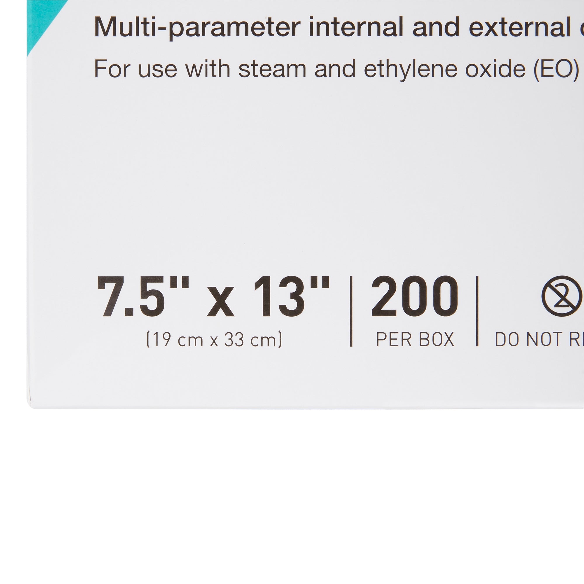 Sterilization Pouch McKesson Argent Sure-Check Ethylene Oxide (EO) Gas / Steam 7-1/2 X 13 Inch Transparent / Blue Self Seal Paper / Film, Packaging Type- Case