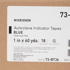 Steam Indicator Tape McKesson 1 Inch X 60 Yard Steam, Packaging Type- Case