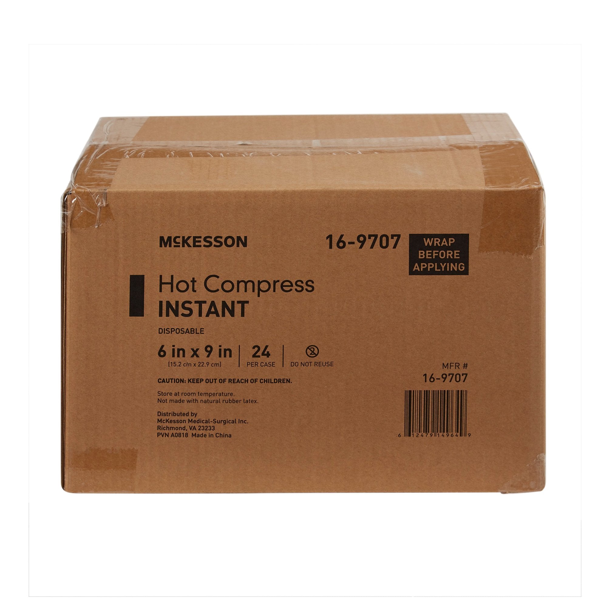 Instant Hot Pack McKesson General Purpose Large Plastic Disposable, Packaging Type- Case