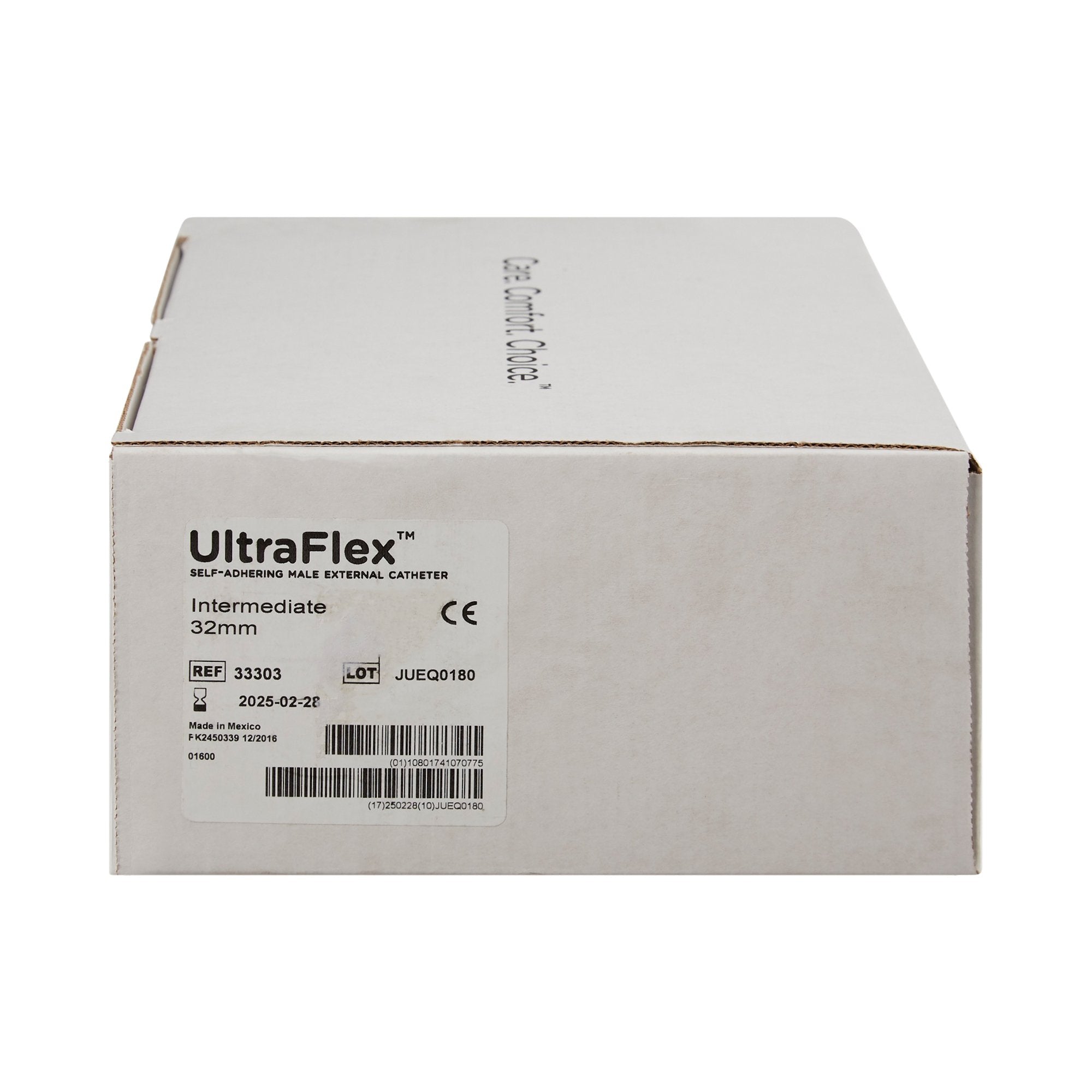 Male External Catheter UltraFlex Self-Adhesive Band Silicone Intermediate,Packaging Type- Box