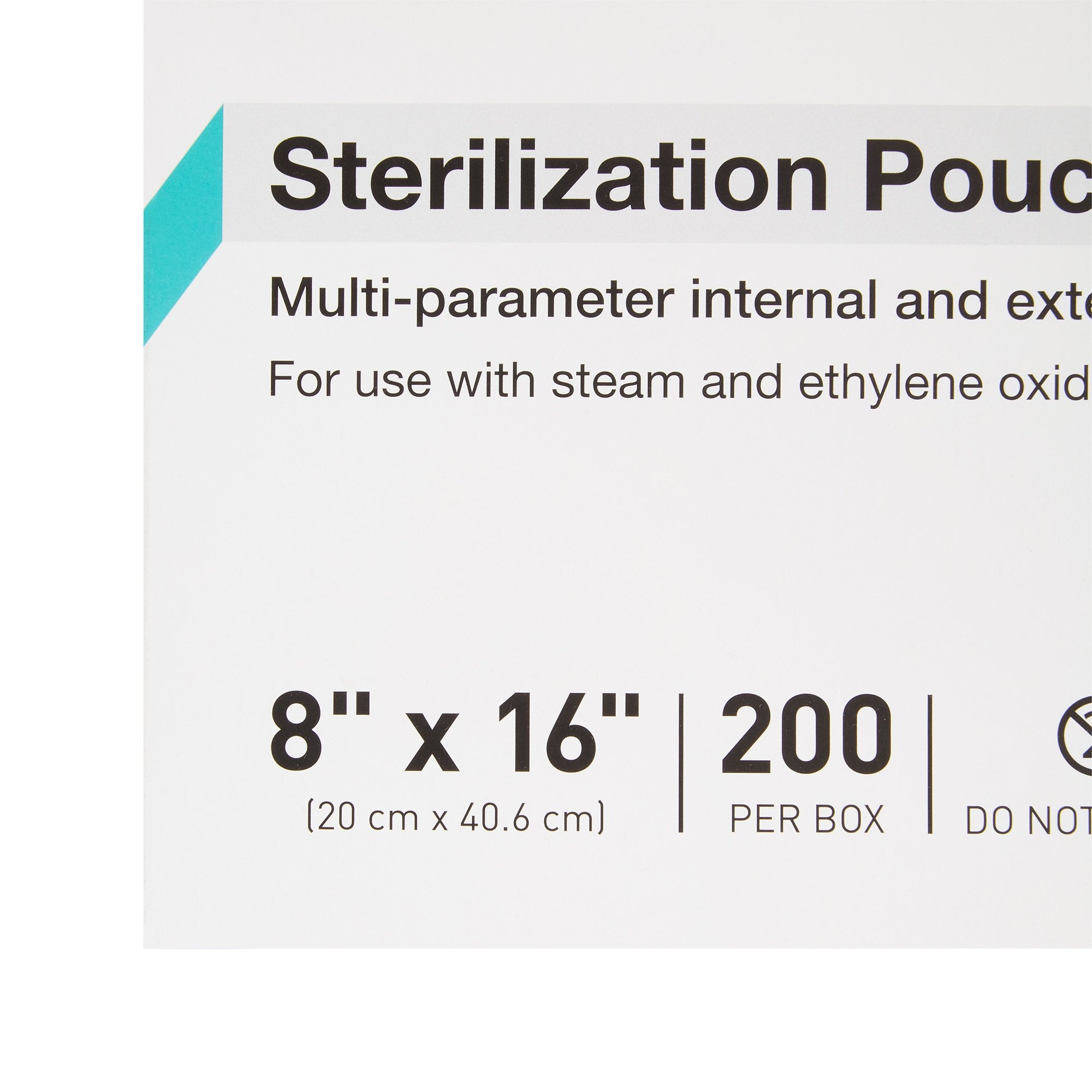 Sterilization Pouch McKesson Argent Sure-Check Ethylene Oxide (EO) Gas / Steam 8 X 16 Inch Transparent / Blue Self Seal Paper / Film, Packaging Type- Case