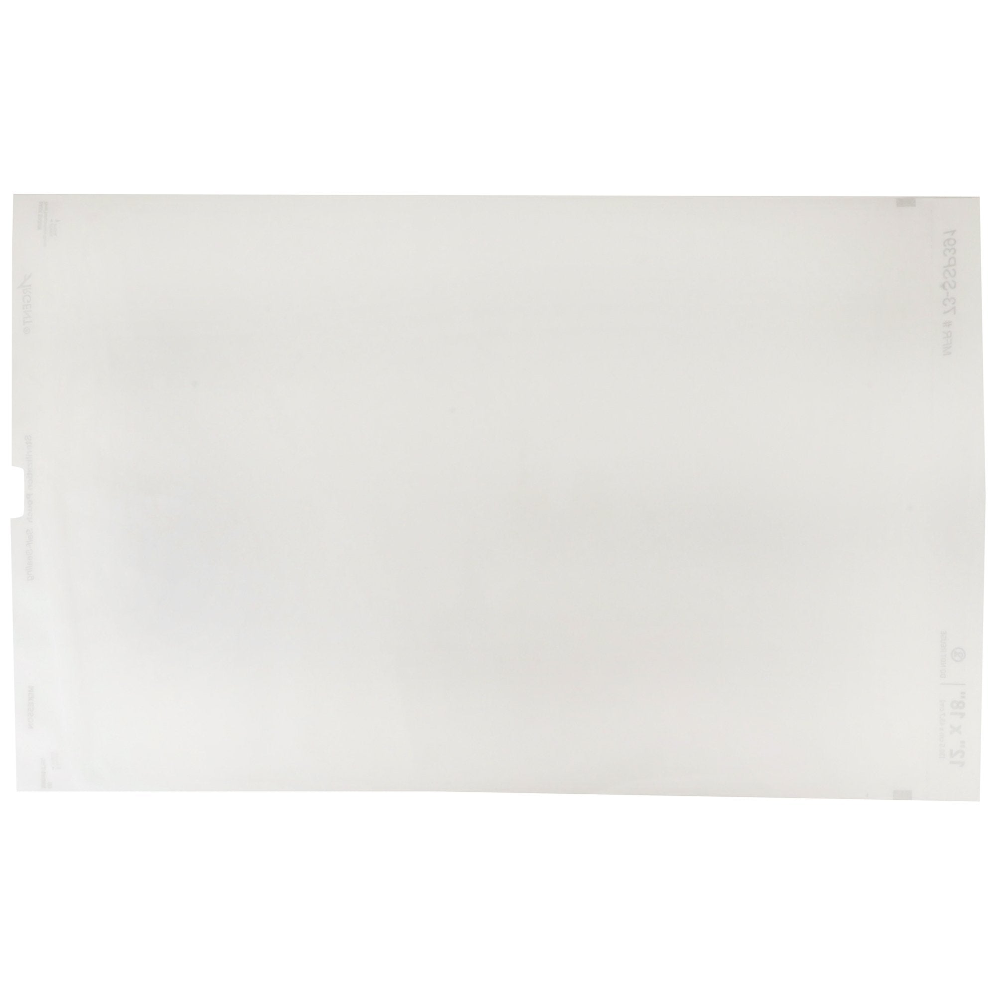 Sterilization Pouch McKesson Argent Sure-Check Ethylene Oxide (EO) Gas / Steam 12 X 18 Inch Transparent / Blue Self Seal Paper / Film, Packaging Type- Case