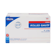 Conforming Bandage Dukal 4 Inch X 5 Yard 2-Ply Sterile 1 per Pack, Packaging Type- Case