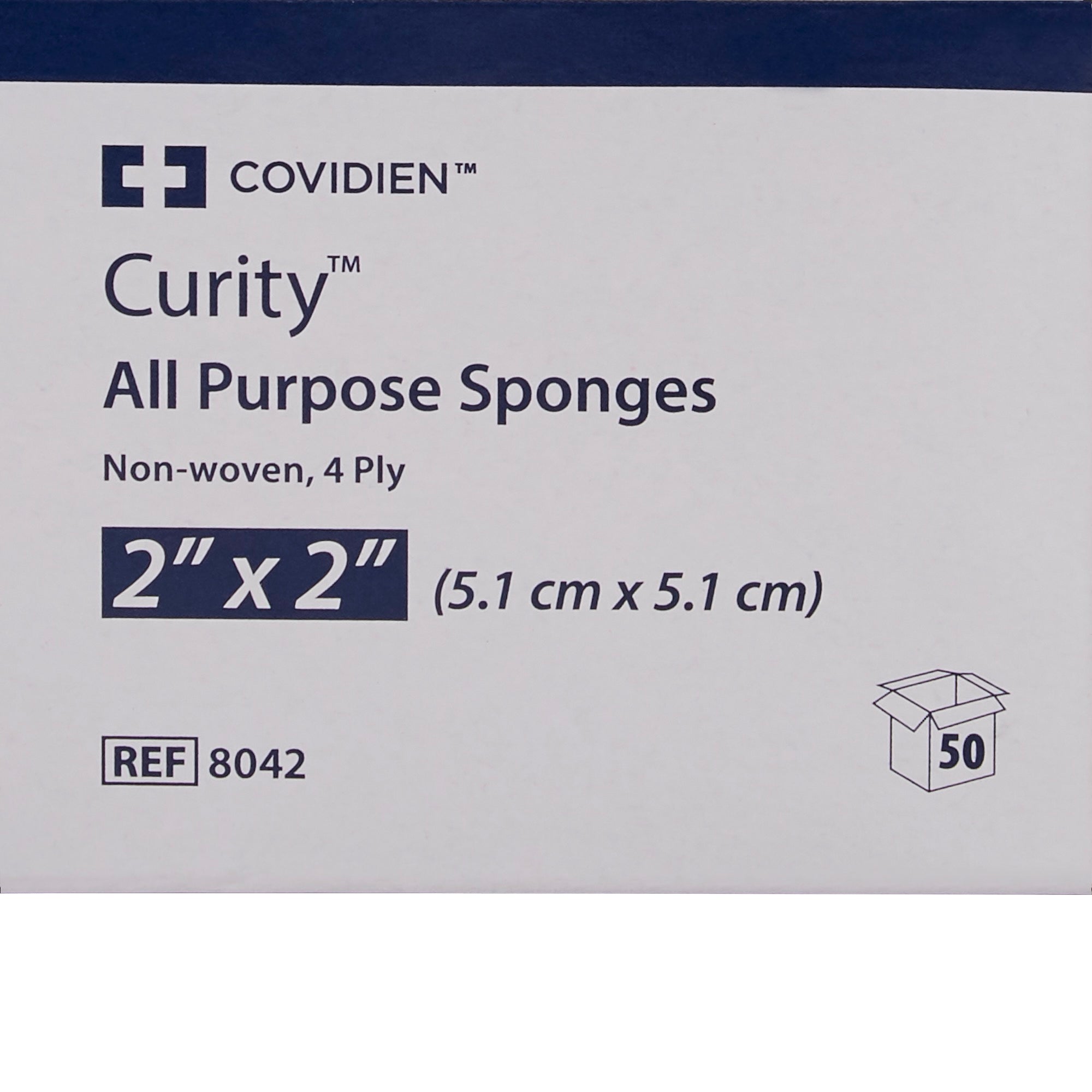 Nonwoven Sponge Curity 2 X 2 Inch 4-Ply Sterile 2 per Pack, Packaging Type- Case