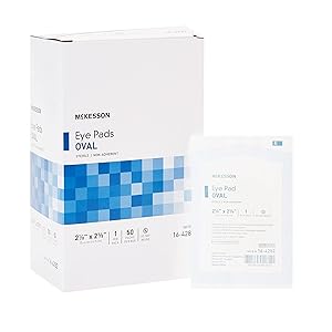 Eye Pad McKesson 1-5/8 X 2-5/8 Inch Sterile 1 per Pack