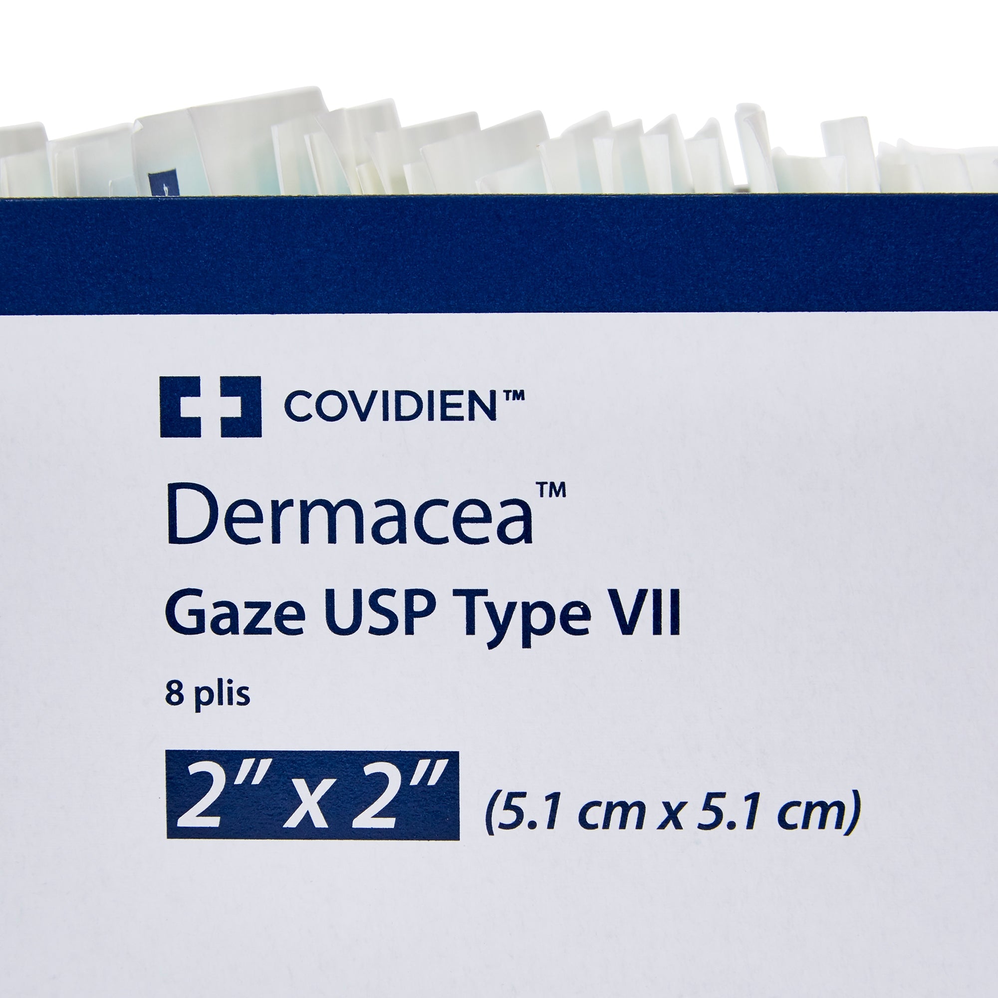 Gauze Sponge Dermacea 2 X 2 Inch 8-Ply Sterile 2 per Pack, Packaging Type- Case