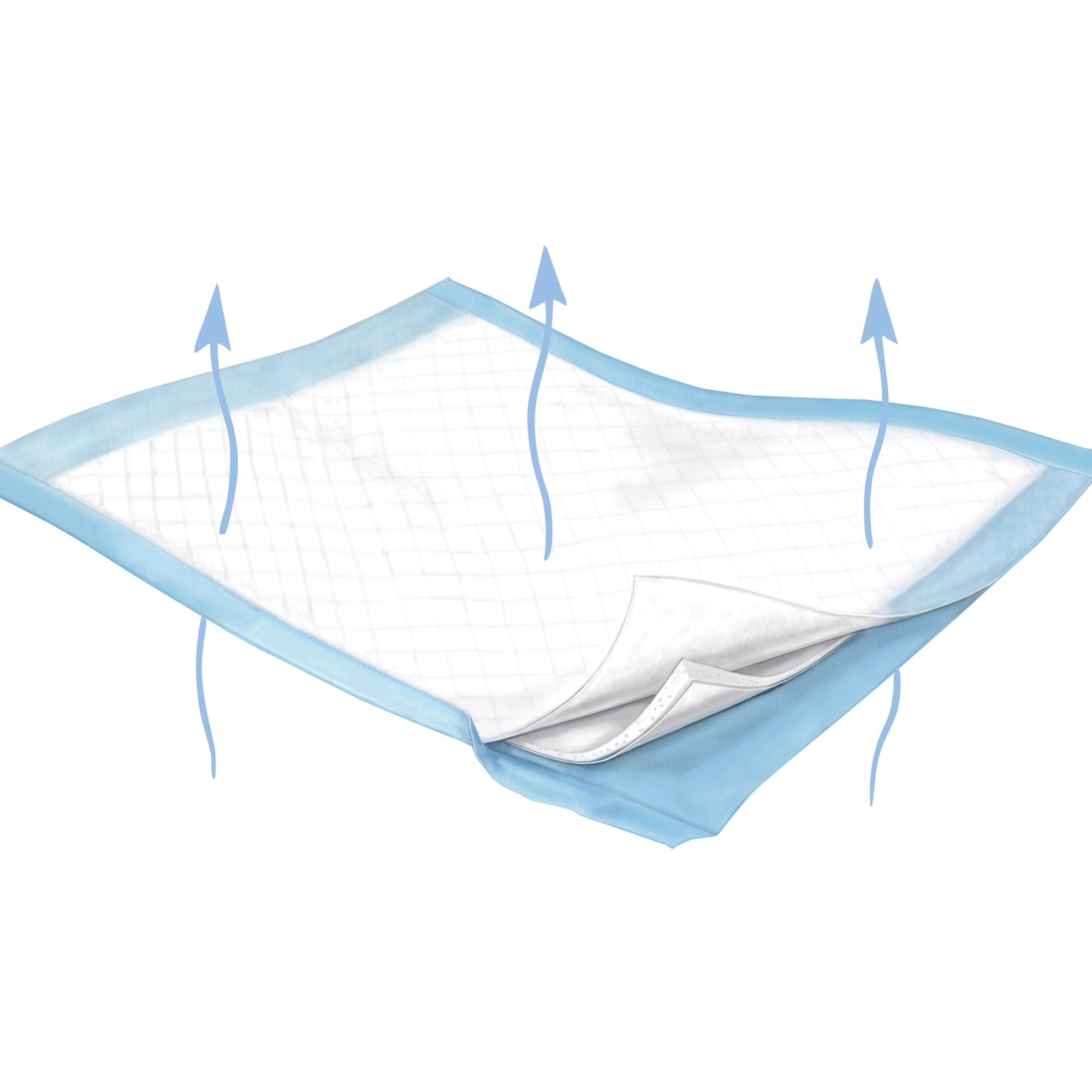 Disposable Underpad McKesson Ultra 30 X 30 Inch Fluff / Polymer Heavy Absorbency, Packaging Type- Case