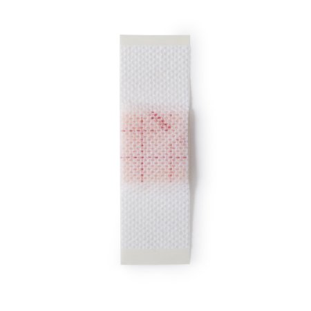 Adhesive Strip PolyMem 1 X 3 Inch Polyurethane / Film Rectangle Pink / White Sterile,Packaging Type- Box