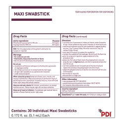 Impregnated Swabstick Prevantics Maxi 3.15% / 70% Strength CHG (Chlorhexidine Gluconate) / Isopropyl Alcohol Individual Packet NonSterile,Packaging Type- Box