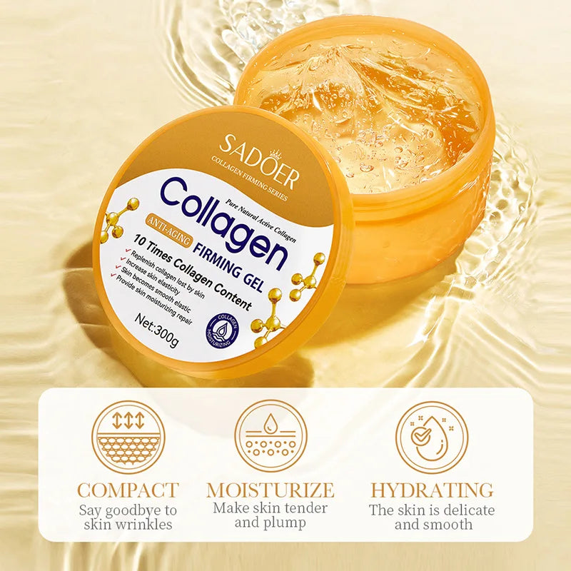 SADOER Collagen Gel Creams Skincare Firming Moisturizing Hydrating Face Cream Facial Skin Care Products