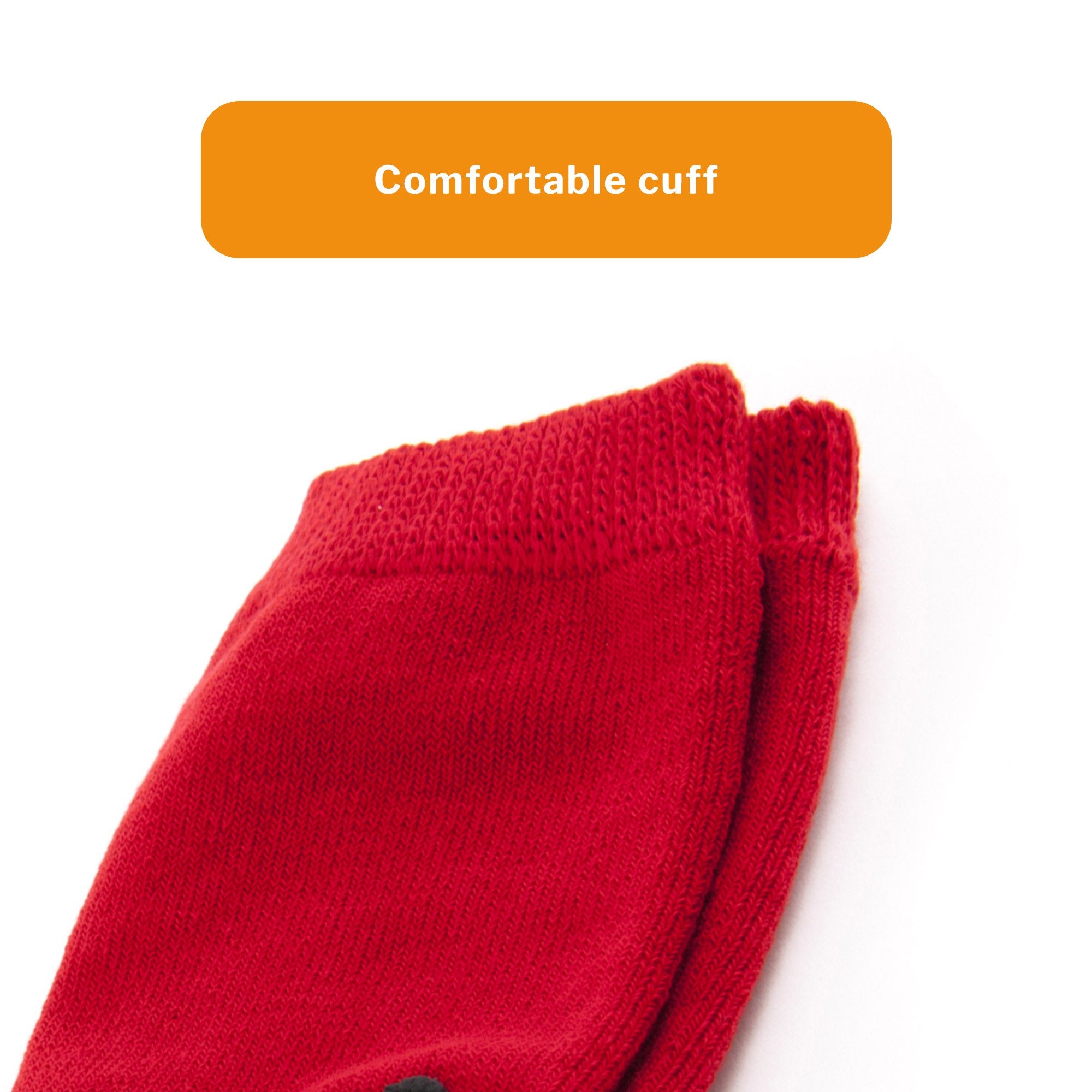 Slipper Socks McKesson Terries Unisex Adult X-Large Double Tread Single Patient Use Red, Packaging Type - Pair