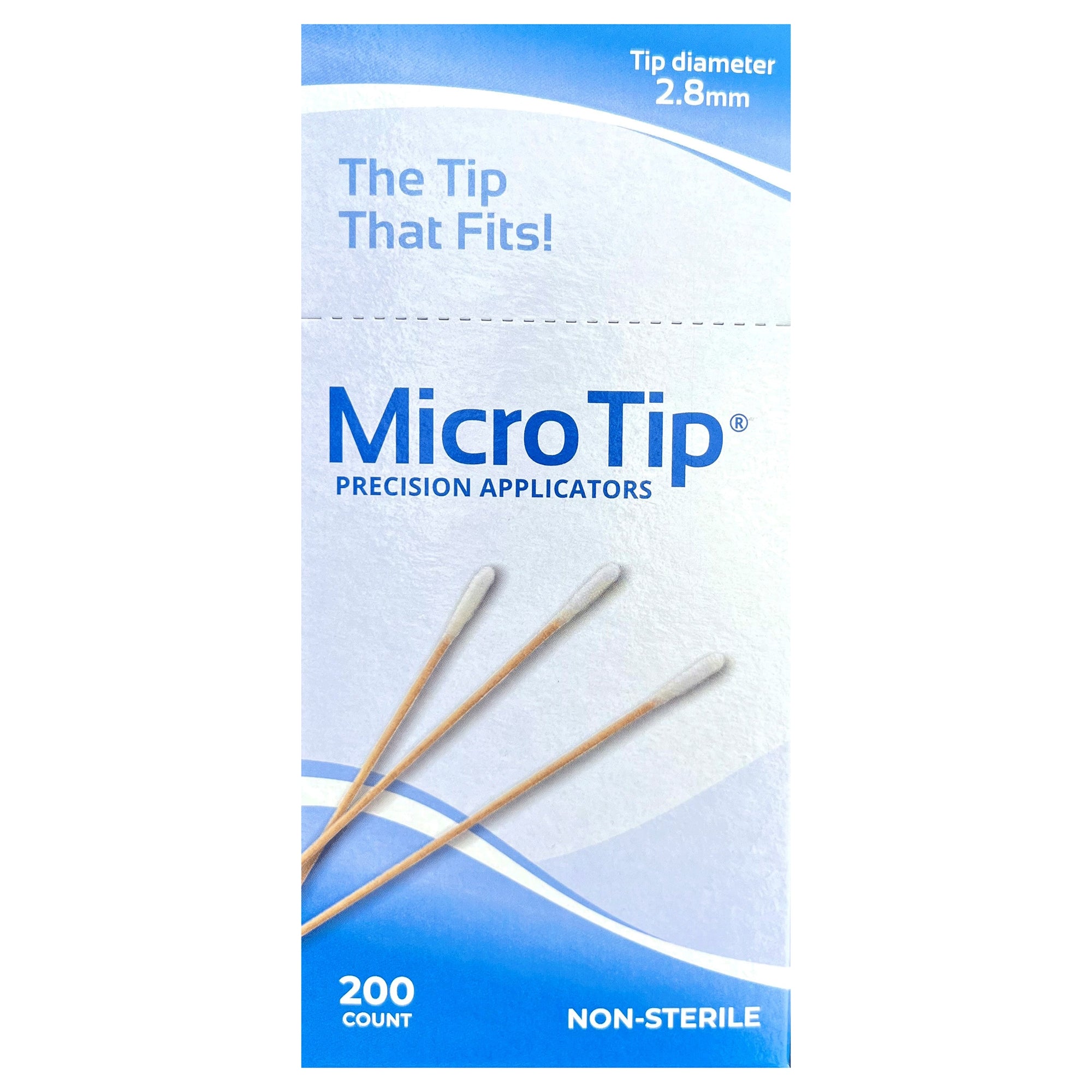 Swabstick Micro-Tip Cotton Tip Wood Shaft 6 Inch NonSterile 200 per Pack, Packaging Type- Box
