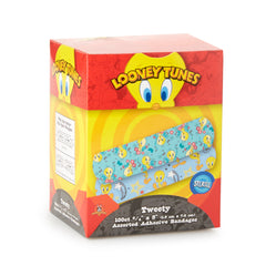 Adhesive Strip Looney Tunes Stat Strip 3/4 X 3 Inch Plastic Rectangle Kid Design (Tweety) Sterile, Packaging Type- Case
