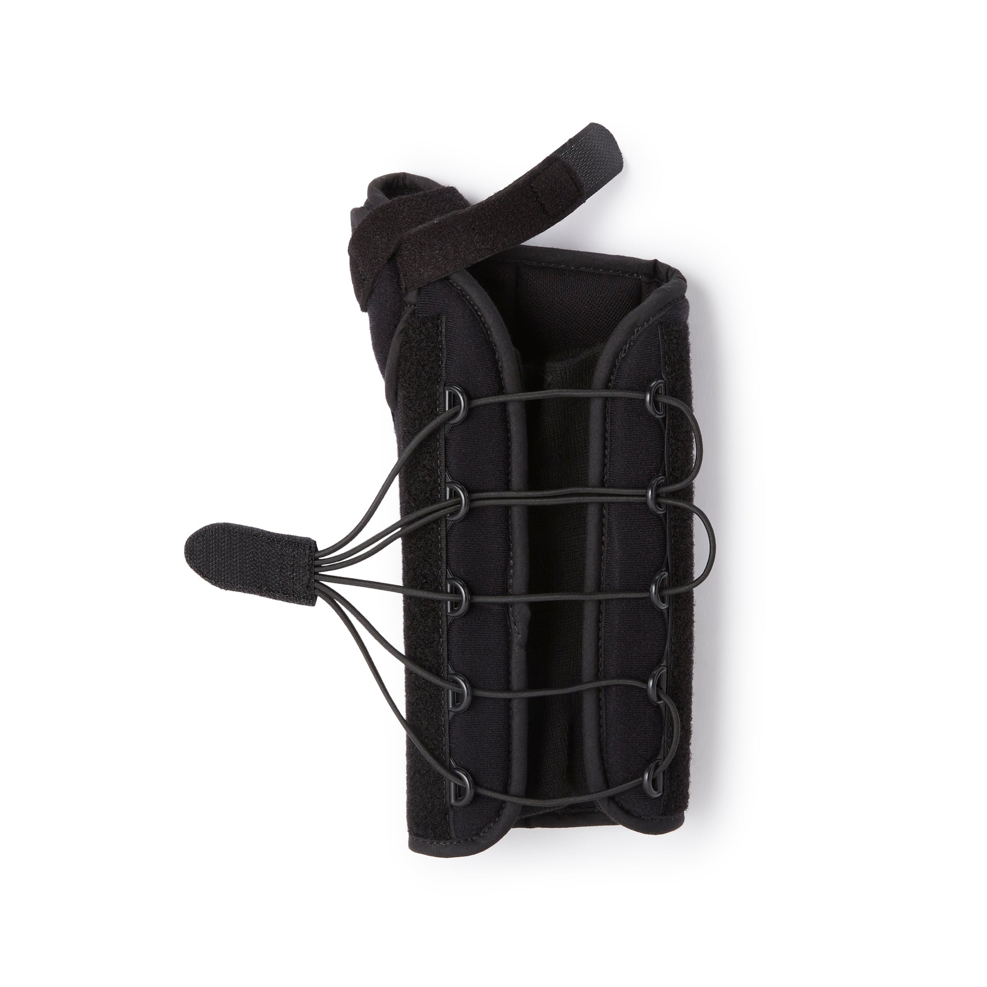 Wrist Brace with Thumb Spica ProCare Quick-Fit W.T.O. Aluminum / Foam / Nylon Right Hand Black One Size Fits Most