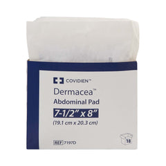 Abdominal Pad Dermacea 7-1/2 X 8 Inch Sterile 1 per Pack, Packaging Type- Case