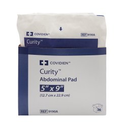 Abdominal Pad Curity™ 5 X 9 Inch Sterile 1 per Pack