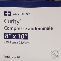 Abdominal Pad Curity 8 X 10 Inch Sterile 1 per Pack, Packaging Type- Case