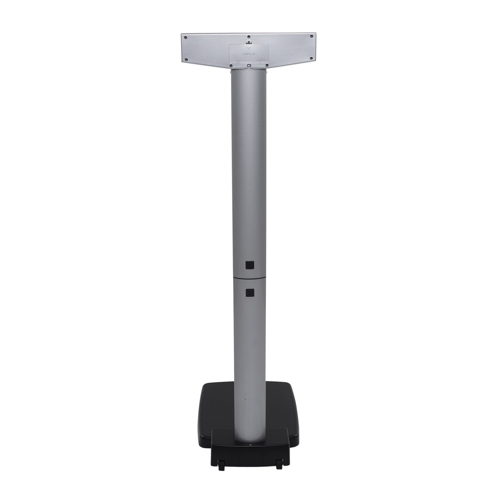 Column Scale with Height Rod Health O Meter Digital Display 660 lbs. / 300 kg Capacity Black / Gray AC Adapter / Battery Operated