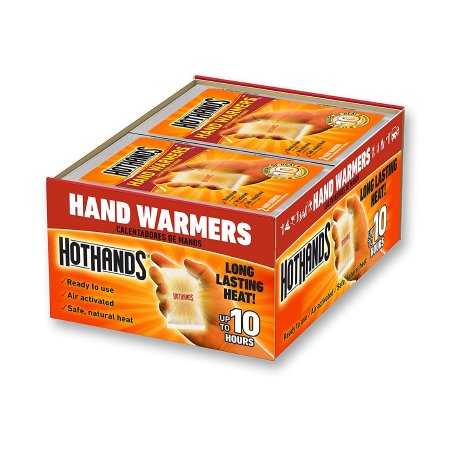 Instant Hot Pack Hothands-2 Hand Nonwoven Material Cover / Activated Charcoal / Iron Powder / Salt / Vermiculite / Water Disposable, Packaging Type- Box